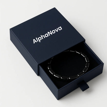 AlphaNova Hematite Bracelet
