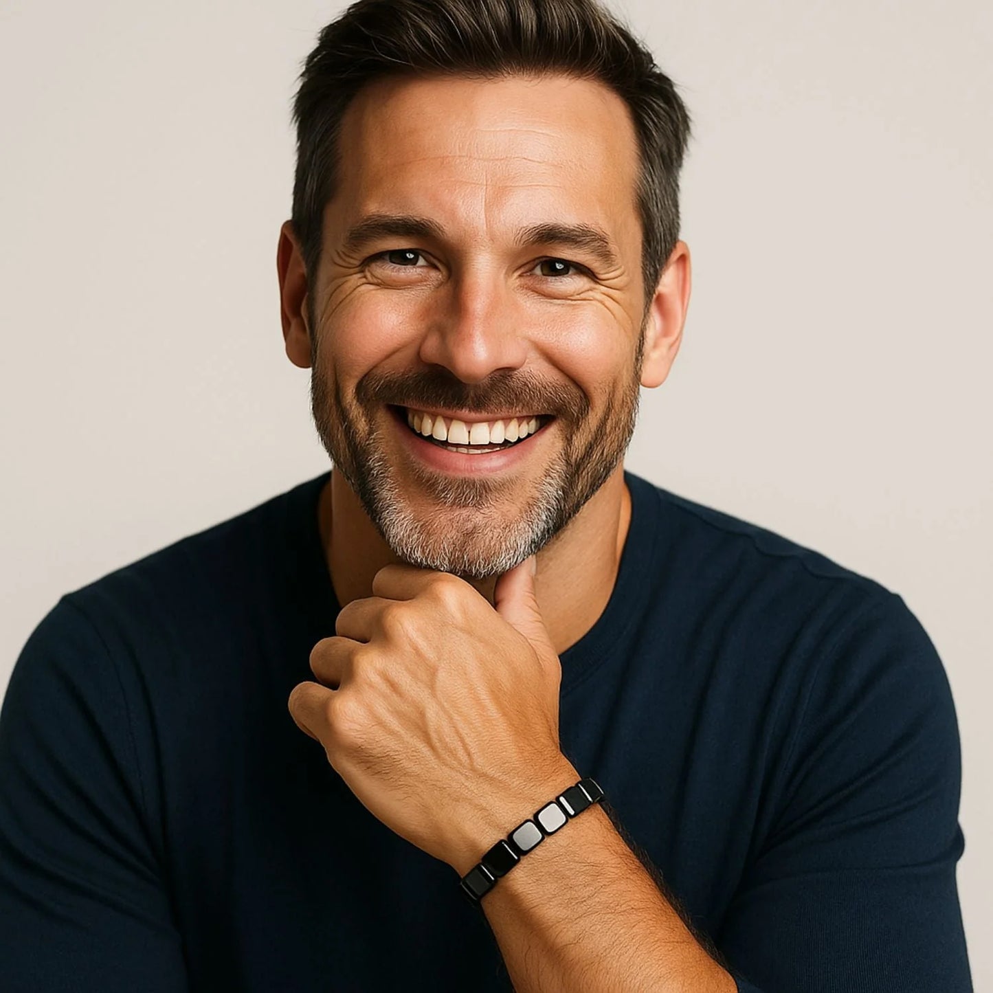 AlphaNova Hematite Bracelet